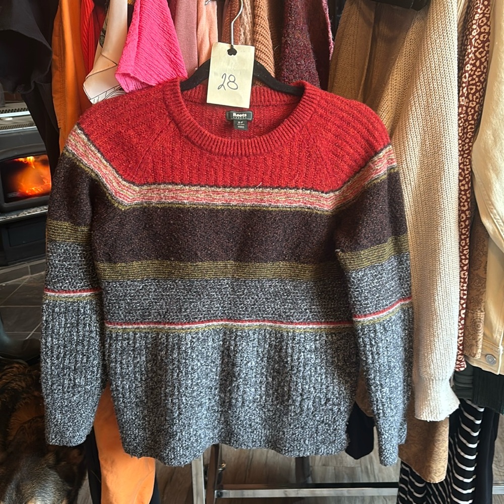 28.) Roots 80% Lambs Wool Sweater